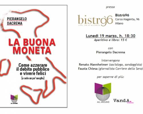 Evento – “La buona moneta” @ Bistrò 96, Milano