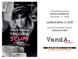 Evento – “Trilogia SCUM” @ Libreria Moderna, Udine