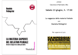 Evento – Daniela Pellegrini @ Campeggia Femminista