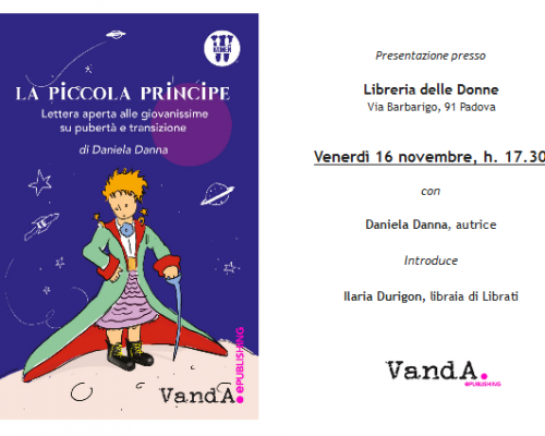 Evento – “La piccola principe” @Libreria delle Donne, Padova