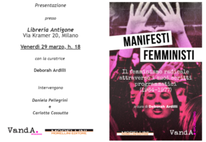 “Manifesti femministi” a Milano