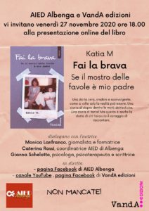 Presentazione “Fai la brava. Se il mostro delle favole è mio padre” di Katia M. – AIED Albenga