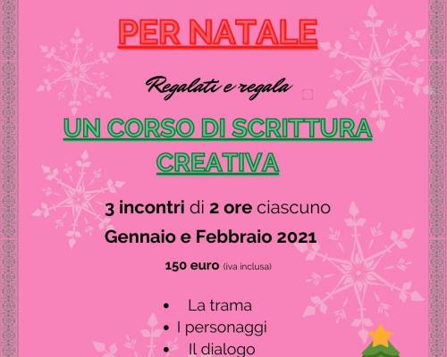 Per Natale, regalati e regala un corso di scrittura creativa