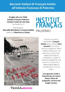 Presentazione di “Racconti italiani” all’Istituto francese di Palermo