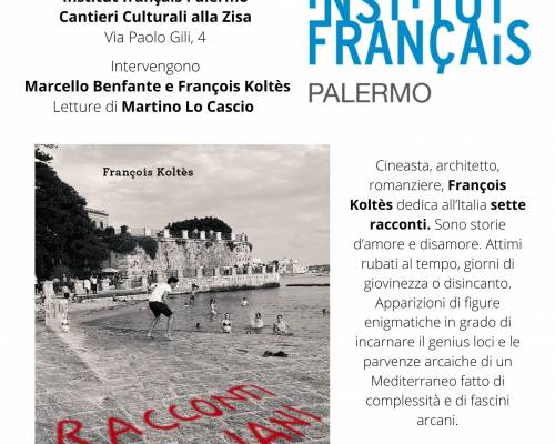 Presentazione di “Racconti italiani” all’Istituto francese di Palermo