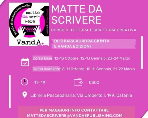 Matte da scrivere, quarta edizione