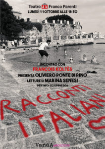 Presentazione “Racconti Italiani” di François Koltès al Café Rouge del Franco Parenti, Milano