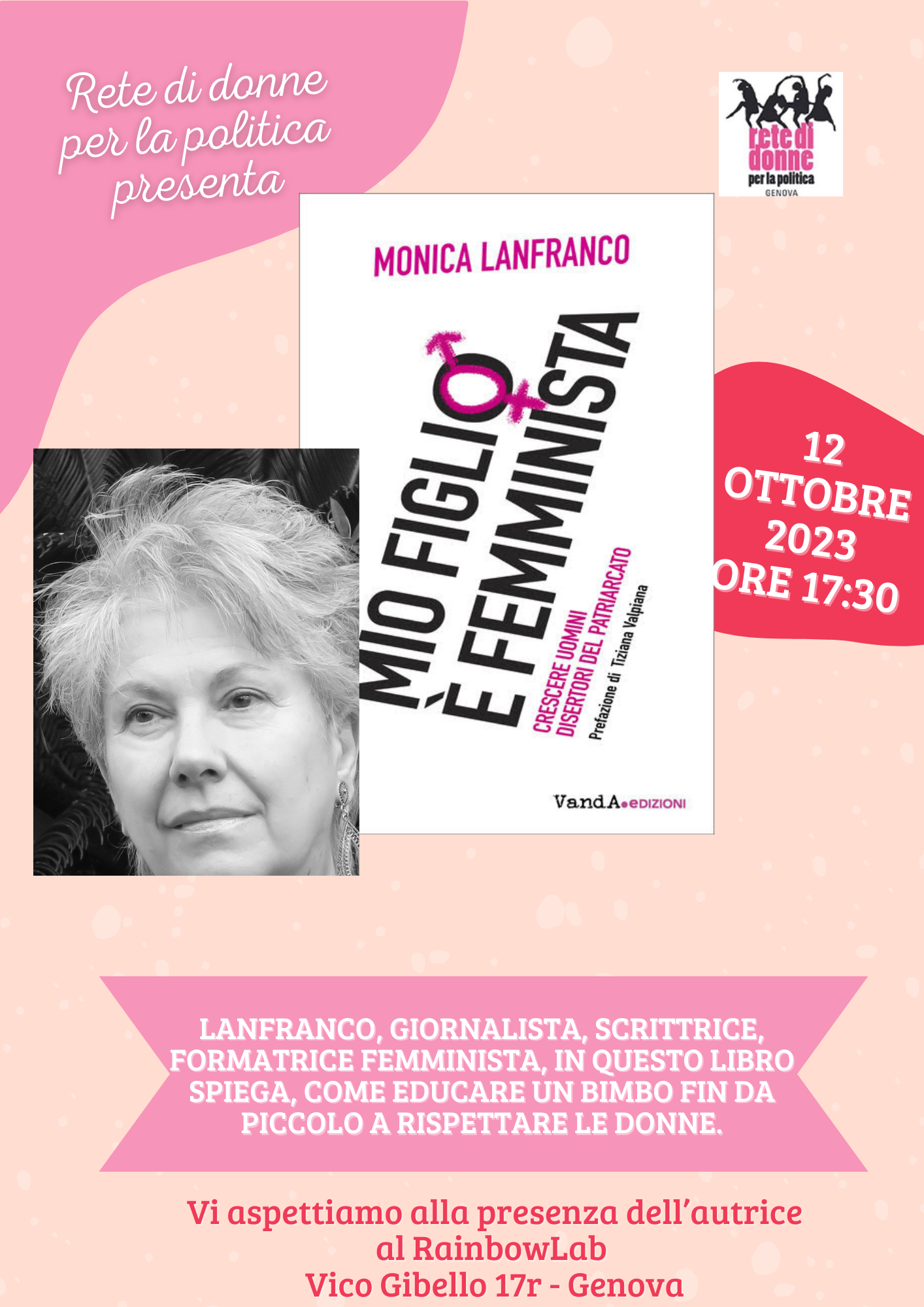 Monica Lanfranco a Rainbow Lab, Genova