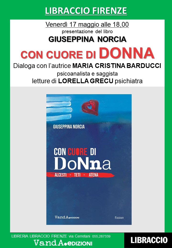 Giuseppina Norcia presenta Con cuore di donna a Firenze